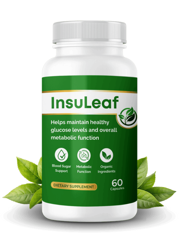 InsuLeaf blood sugar support supplement bottle