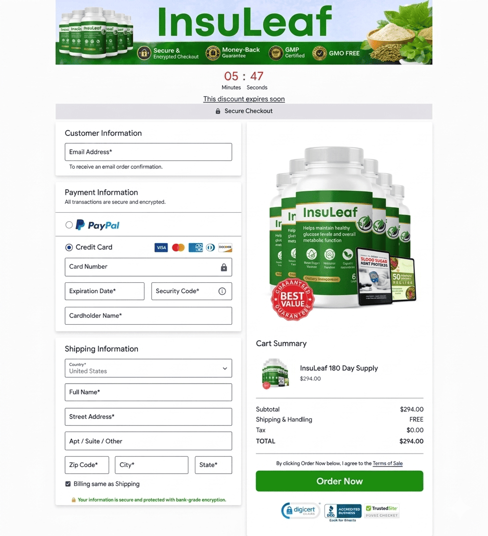 InsuLeaf-Checkout